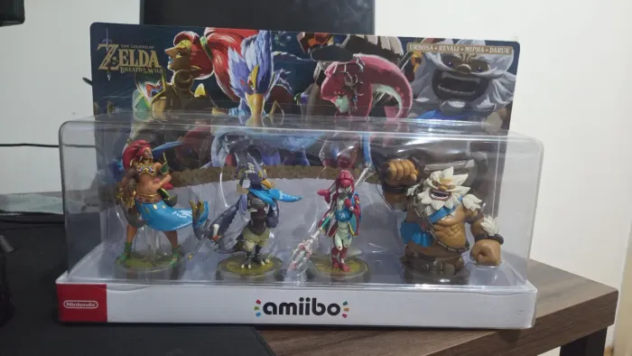 Nintendo Amiibo The Champions Breath of the Wild (Urbosa, Revali, Mipha, Daruk) Novos Lcrd