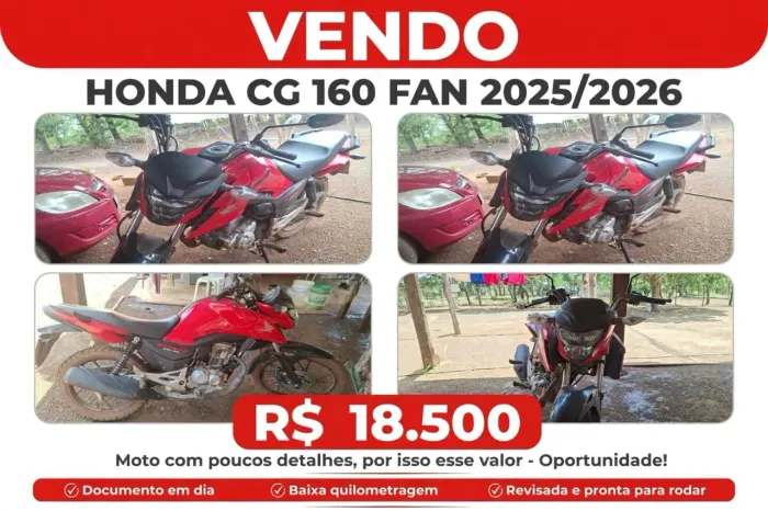 Moto 160 cg fan 