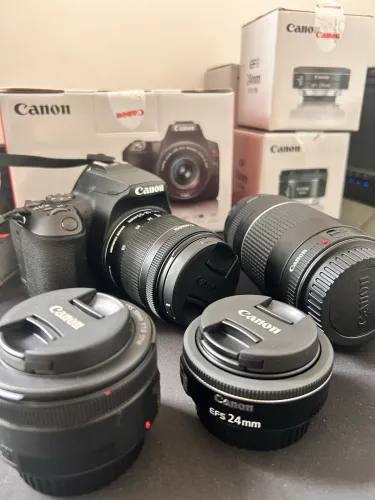 CANON EOS REBEL SL3 + 4 LENTES