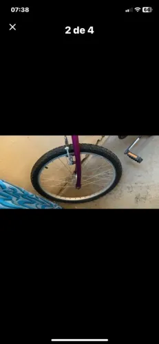 bicicleta caloi lilás