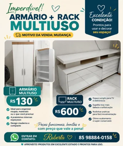 Móveis usados seminovos