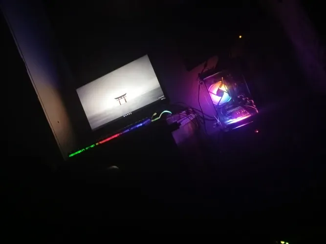 Pc gamer conpleto com monitor e teclado e mouse