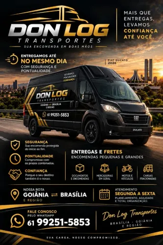 FRETES E ENTREGAS GOIÂNIA ? BRASÍLIA | SEGURANÇA E PONTUALIDADE