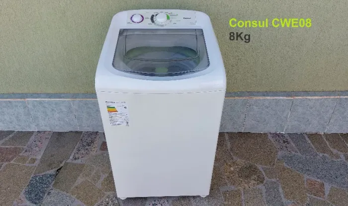 Máquina de Lavar de Roupas Consul Facilite 8kg- ac. Cartão