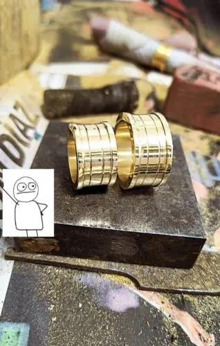ALIANÇAS MOEDA ANTIGA