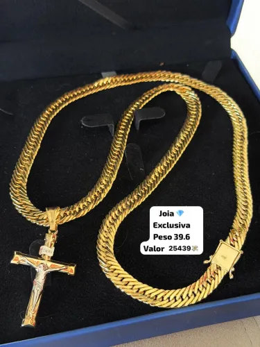 Corrente de ouro 18k 39.6g Exclusiva Nova | Certificado de garantia | Loja física