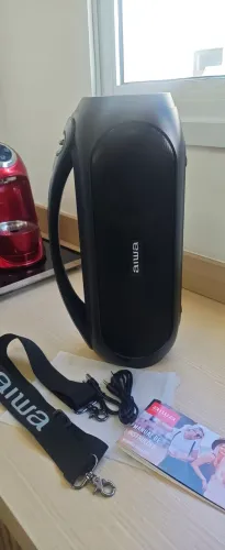 Caixa De Som Boombox Aws-bbs-02-a Bluetooth Aiwa Preto