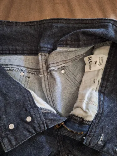 Calça jeans feminina preta All Denim tam 38<br><br>