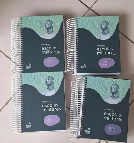 Coleção de livros preparatório militar