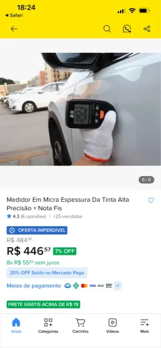 Medidor de espessura