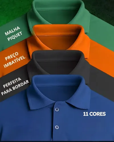 Camisas gola polo personalizadas