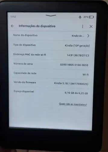 Kindle 10° Geração