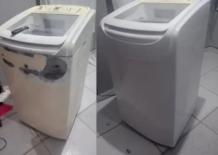 maquina de lavar e secar envelopamento