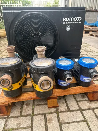 Trocador de Calor Inverter e Moto-Bombas Piscina