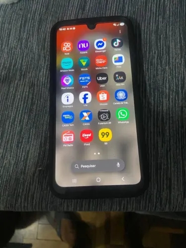 Celular da Samsung A16 5G 128 gigas novo tem nota fiscal caixa carregador horizinal