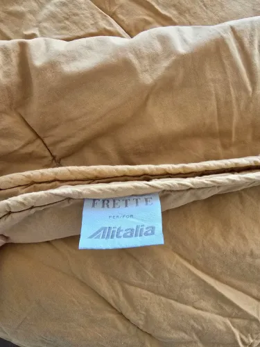 Cobertor manta de bordo Alitalia FRETTE