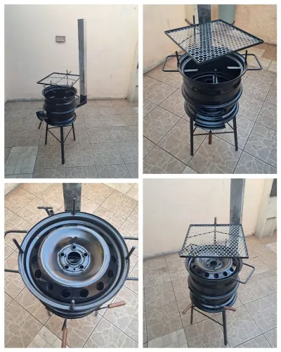 Fogão a lenha 3x1 churrasqueira Produtos novos 