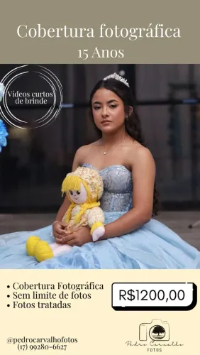 Fotógrafo - 15 anos (Debutante)