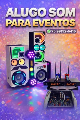 SOM para Aluguel, festas e eventos (Qualidade Paredão) ÓTIMO PARA KARAOKE