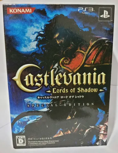 Box Castlevania Lords of Shadow original japonês de ps3