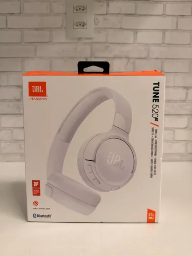 Fone JBL Tune 520BT Bluetooth Branco Original Novo
