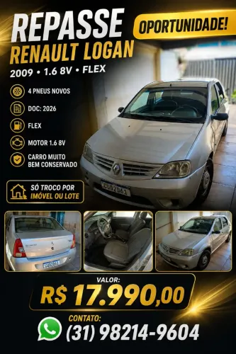 Renault Logan Expression Hi-flex 1.6 8V 4P 2009