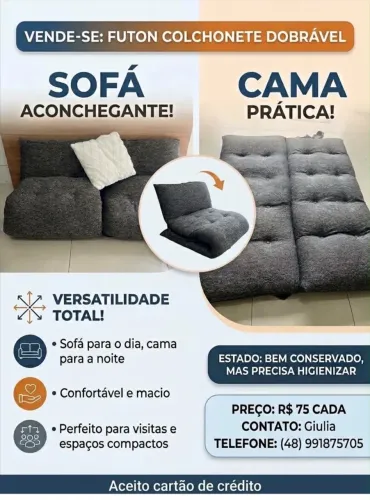 Futon colchonete dobrável | Sofá | Cama
