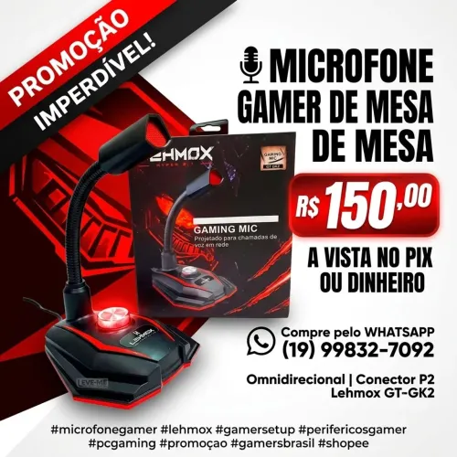 Microfone gamer