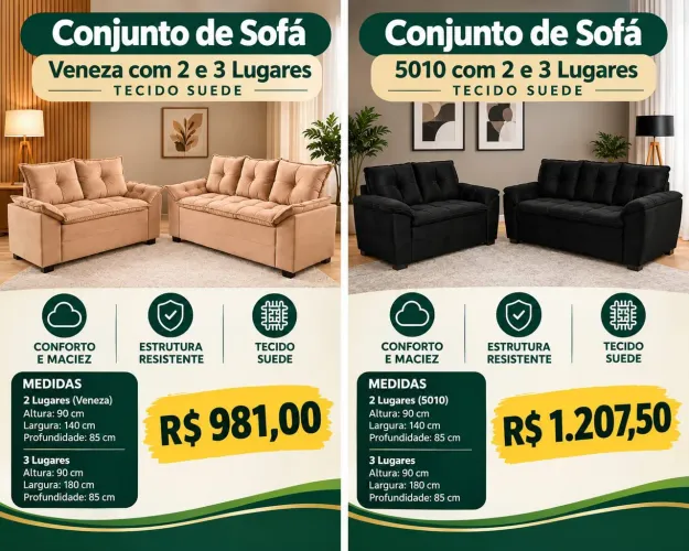 Conjunto de Sofás