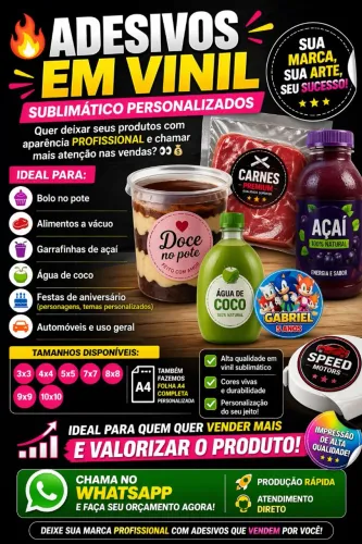 Adesivos vinil personalizado e rótulos personalizado 