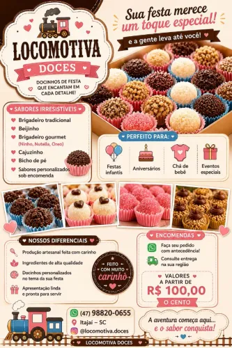 Docinhos e bolos