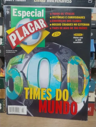 Revista placar rara times do mundo 1998