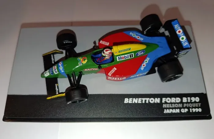 Miniatura Fórmula 1 Benetton Ford B190 (1990) Nelson Piquet