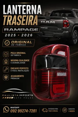 Lanterna Traseira Rampage 2025 2026 ( Novo Genuino 