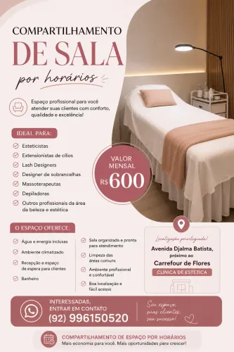 Alugo sala de estética