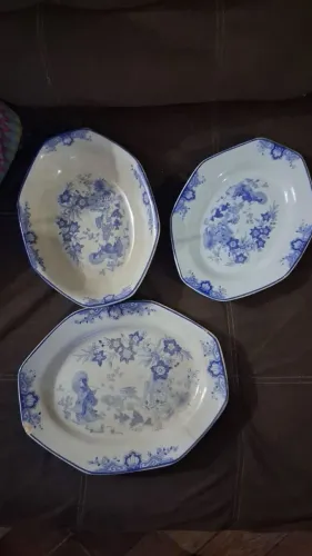 Vendo 3 travessas inglesas antigas originais