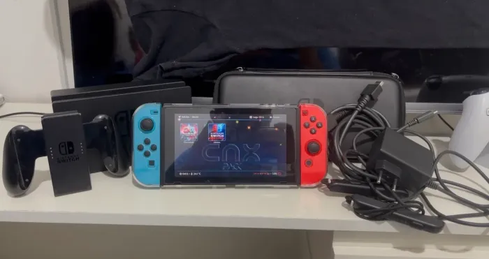 NINTENDO SWITCH V2 DESBLOQUEADO - 27 JOGOS + 128GB
