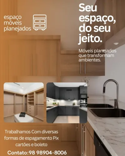 Móveis planejados no boleto