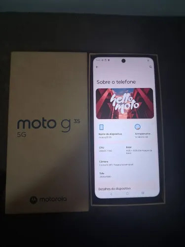 Celular moto g35 tem conversa no valor