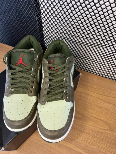 Tênis Air Jordan 1 Low Verde promoção 