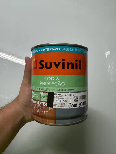 TINTA ESMALTE BRIL. PRETO SUVINIL 900ML