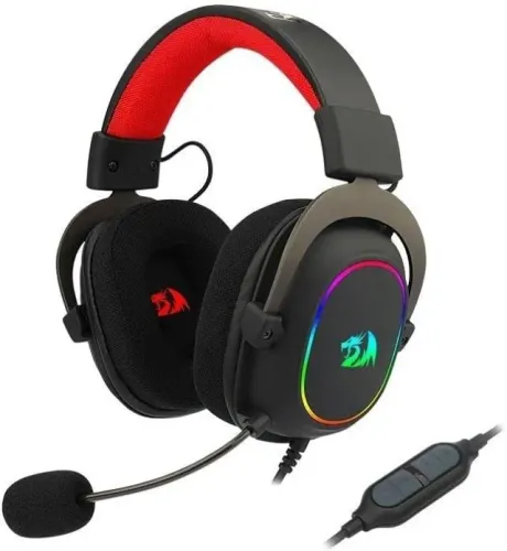 Headset Gamer Redragon Zeus X RGB USB 7.1 Surround - Preto