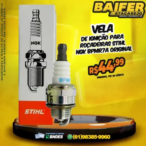 Vela de Ignição Para Roçadeiras Sthil Ngk Bpmr7a original