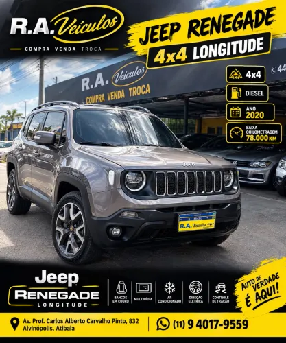 Jeep Renegade Longitude 2.0 4X4 TB Diesel AUT 2020