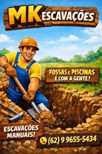Estou disponível para escavações 