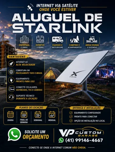Aluguel de internet móvel starlink