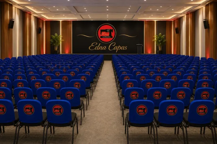 Capas para encosto de cadeiras personalizada.