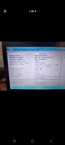 Notebook i3 4 de ram HD 500