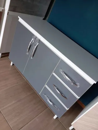 OFERTA IMPERDÍVEL! Balcão de 1,20 cm com tampo, novo direto de fábrica!