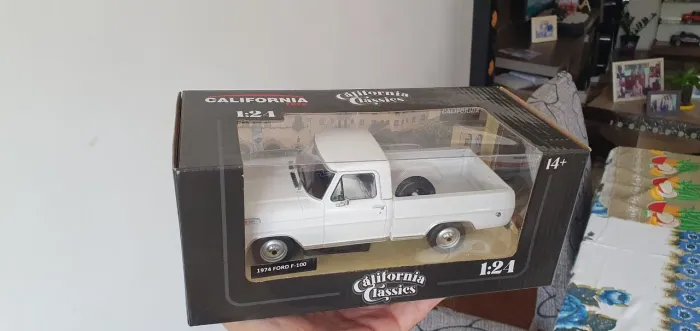 Miniatura ford-f-100 escala 1/24 nova na caixa